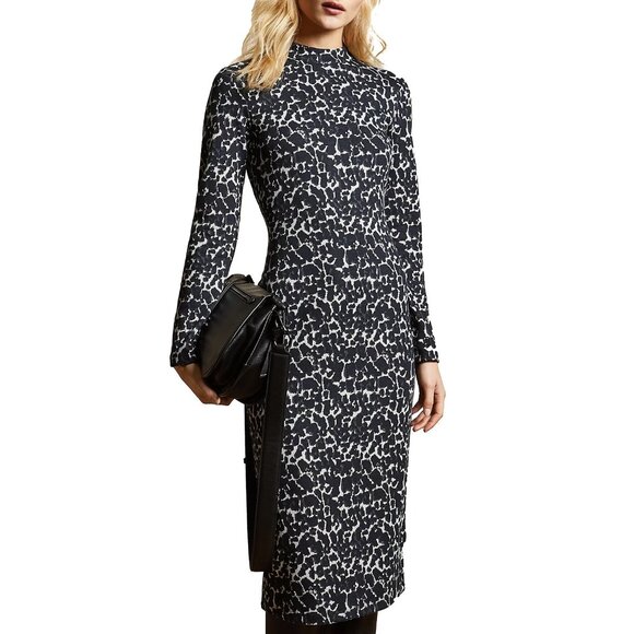 Ted Baker Liniee Leopard-Print Dress 2 US6 - Picture 1 of 11